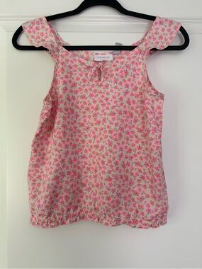 Place Floral Pink and Green Tank Top